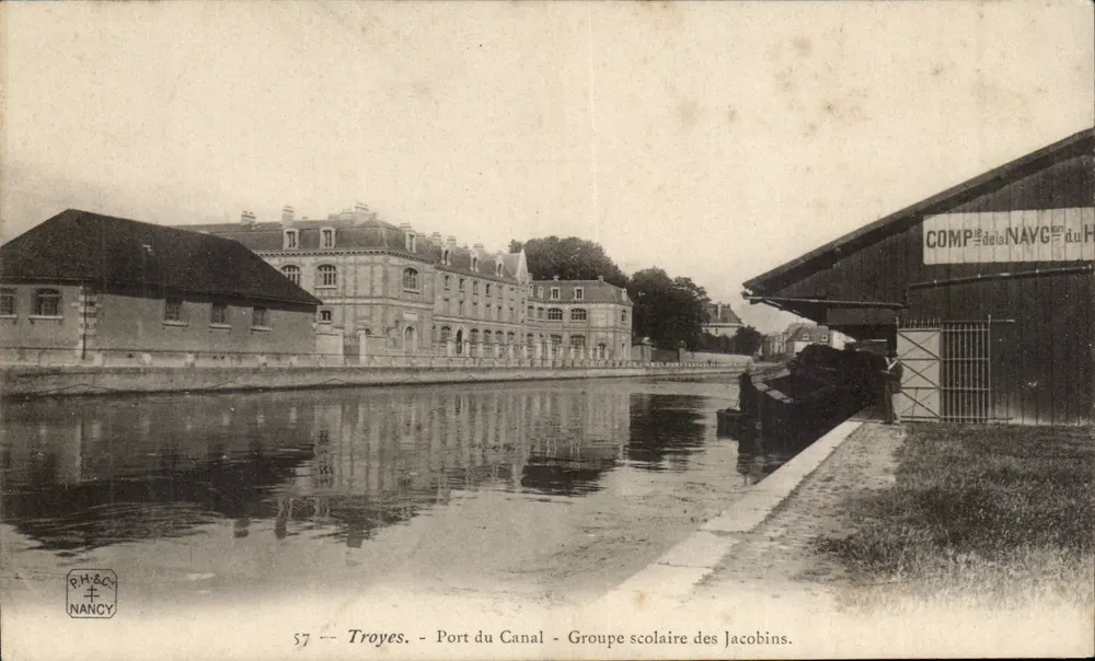Troyes - Hafen des Kanals - Schulkreis der Jakobiner — Kanalgesellschaft — Verlag NANCY - Vorderseite