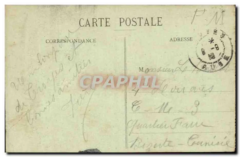 Troyes - Denkmal für die Kinder der Aube, die 1870 für das Vaterland starben — Coll. L. Mairet - Rückseite