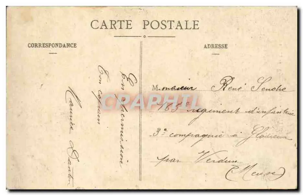 Troyes - Denkmal der Kinder der Aube — Sammlung T.G. - Rückseite