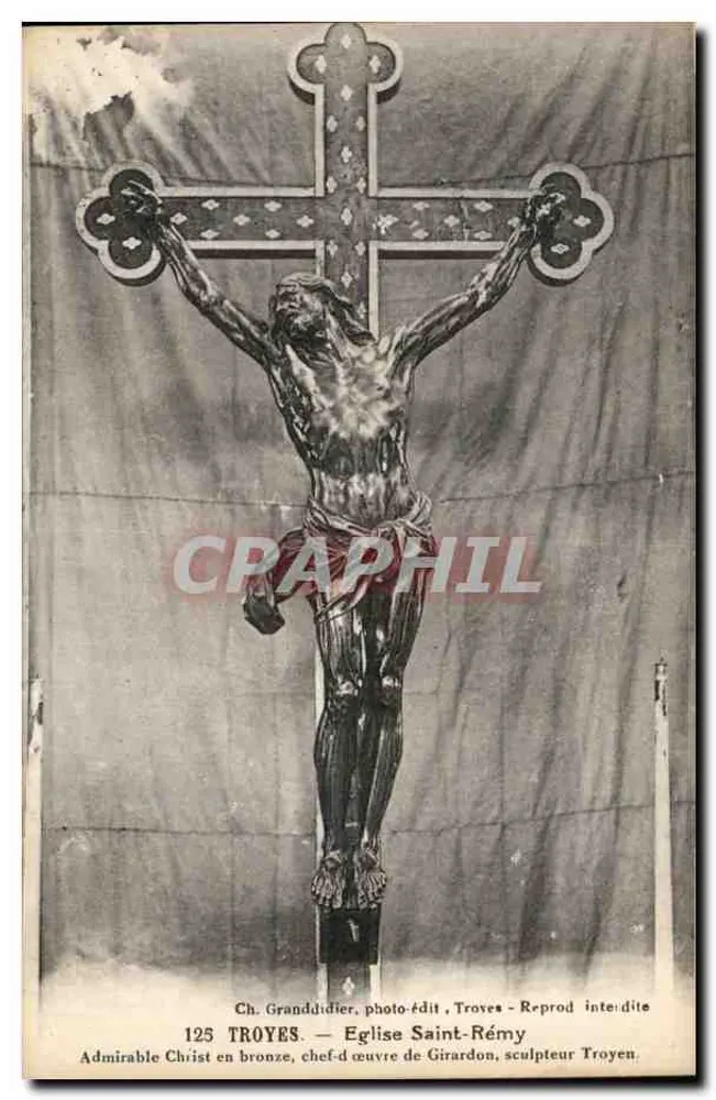 Christus in Bronze — Werk von Girardon — Kirche Saint-Rémy, Troyes - Vorderseite