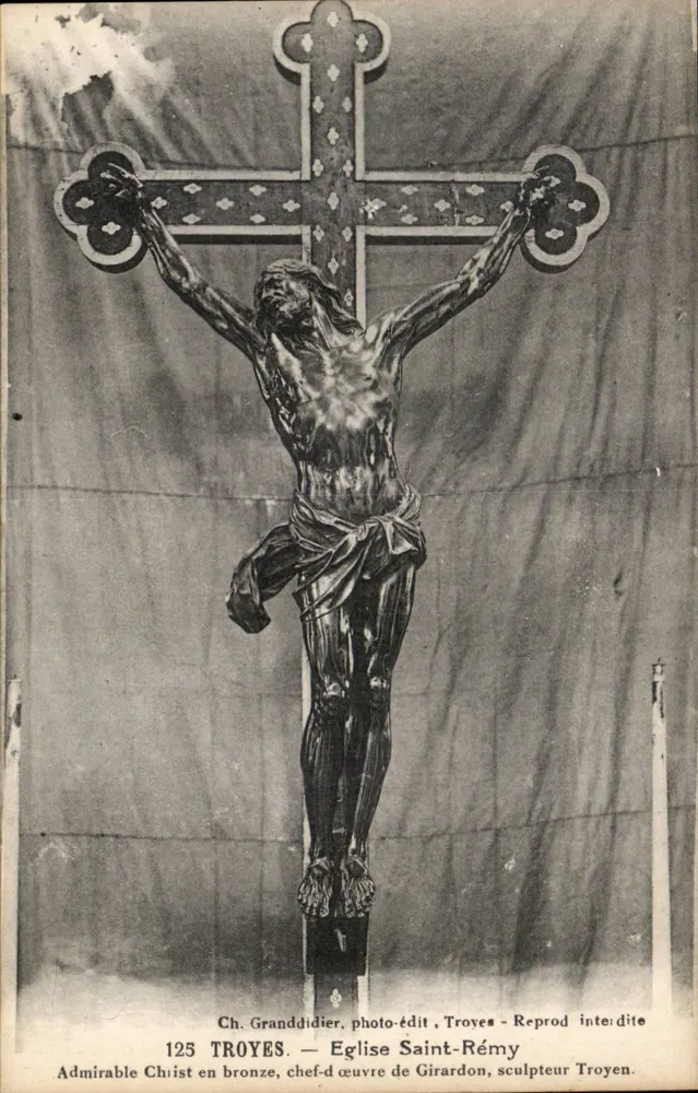 Christus aus Bronze — Kirche Saint-Rémy — Ch. Granddidier, Troyes - Vorderseite