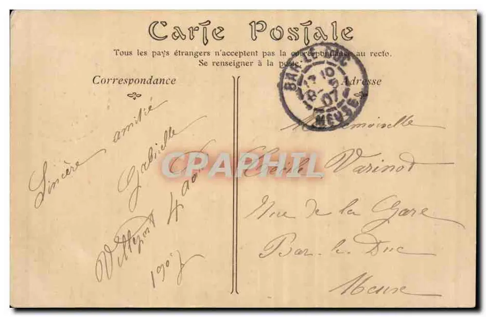 Troyes — Das Waisenhaus F.-J.-Audiffred und die Turm Saint-Pierre — unbekannter Verlag, Nr. 135 - Rückseite