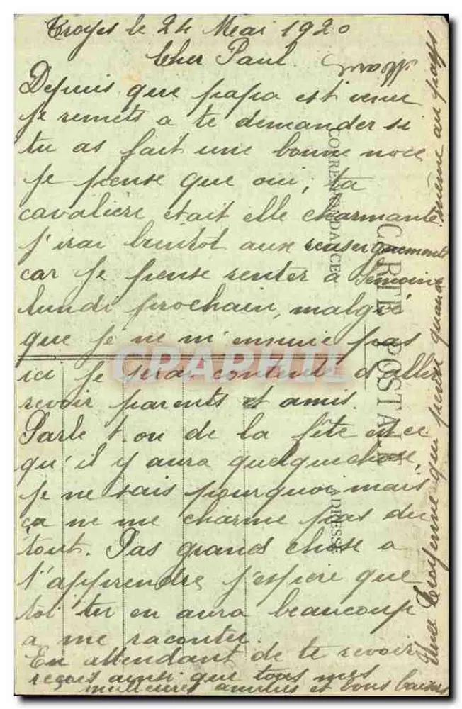 Troyes - Avenue Doublet e Rue Thiers — Magasin des Magasins Réunis, edito a Troyes, n°76 - Verso