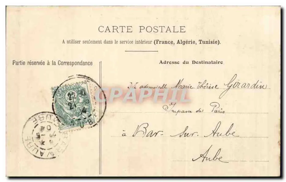 Troyes — Place des Anciennes Boucheries — Verlag Nancy, n°12 - Rückseite