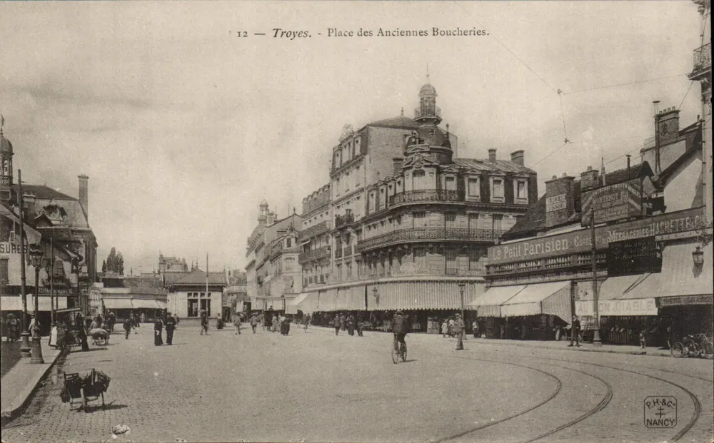 Troyes - Place des Anciennes Boucheries — Verlag P.H.&C. Nancy, Nr. 12 - Vorderseite