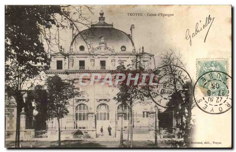 Troyes - Sparkasse — E. Guy Bertrand, Verlag, Troyes - Vorderseite