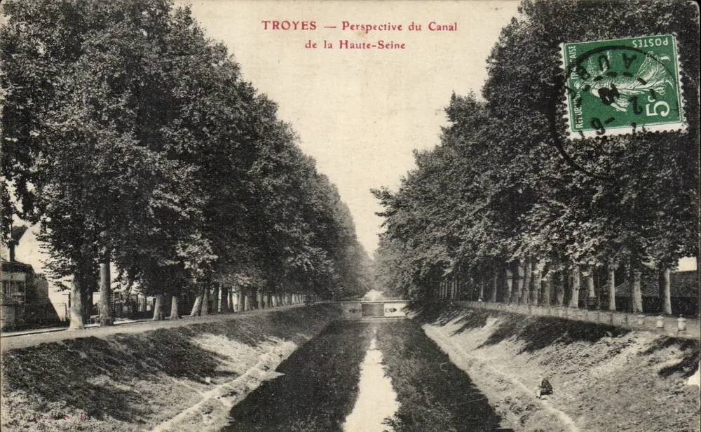 Troyes — Perspektive des Kanals der Haute-Seine — Verlag nicht sichtbar - Vorderseite