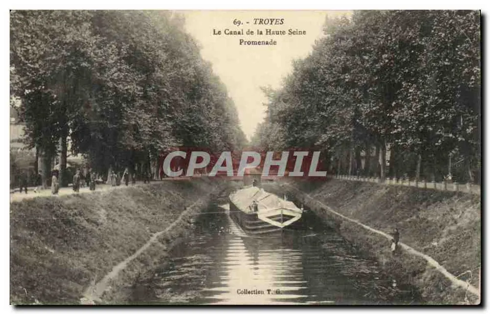 Troyes — Ansicht des Kanals der Haute Seine — Sammlung T.G. - Vorderseite