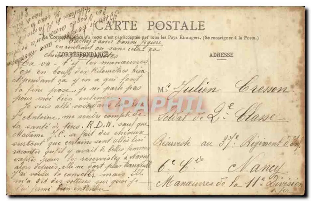 Troyes - Port aux Bois — Maison des Magasins Réoniz, édit., Troyes - Verso