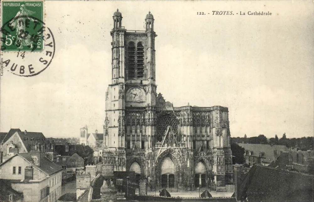 Troyes - A Catedral — Coleção Caube — n° 122 - Frente