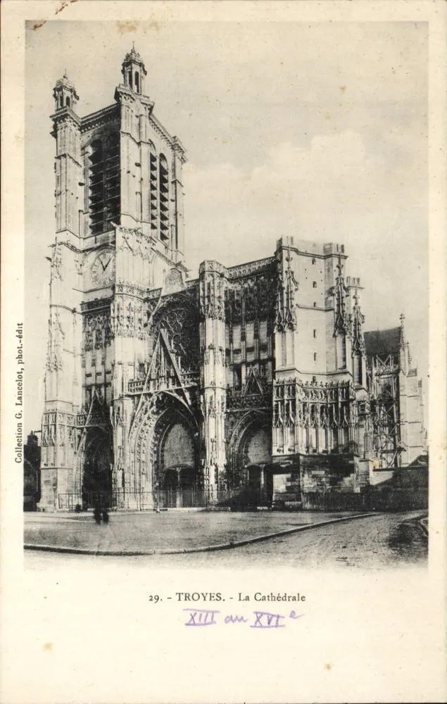 Troyes - A Catedral — Coleção G. Lanchlot, fot.-edit. n°29 - Frente