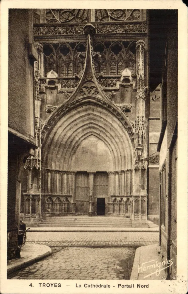 Troyes — Die Kathedrale - Nordportal — Harmignies - Vorderseite