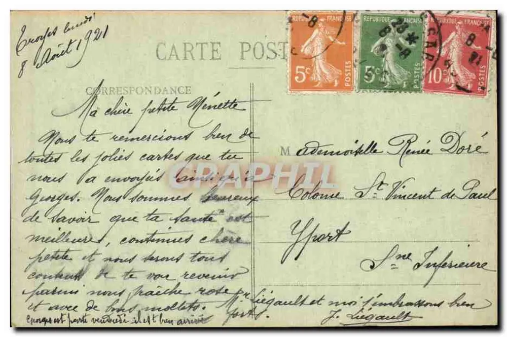 Troyes - A Torre da Madeleine — Coleção T. G. - Verso