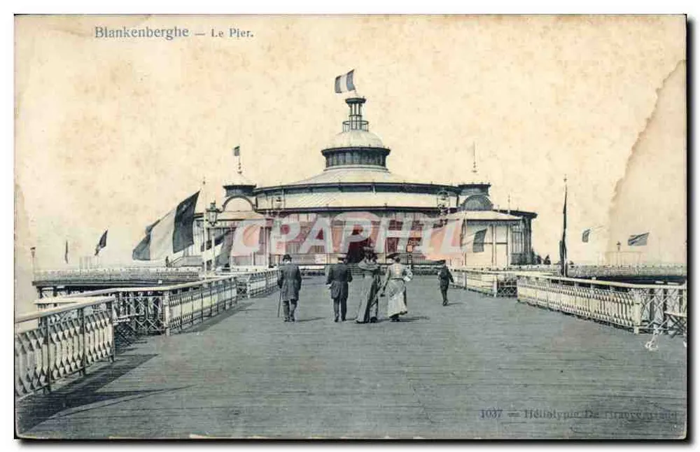 Blankenbergh — Le Pier. — Héliolympie De Tirage — n° 1037 - Recto