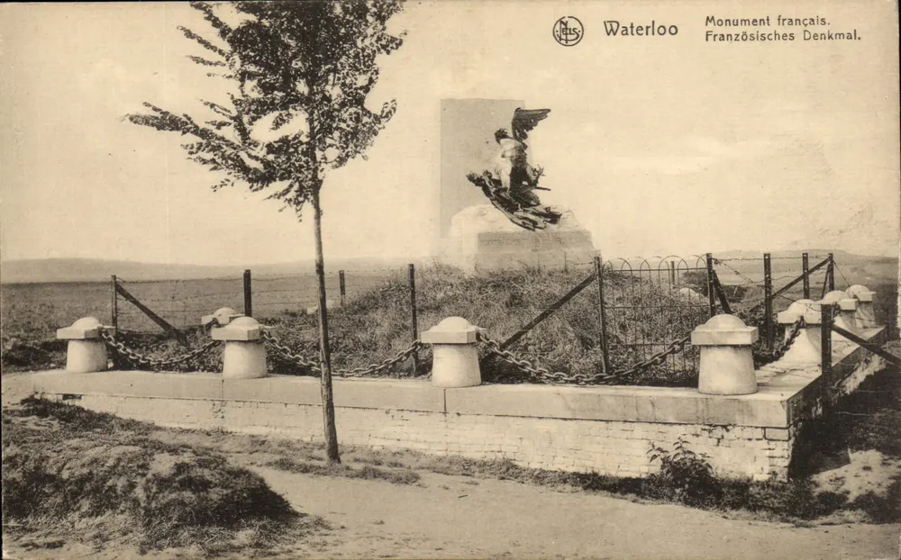 Waterloo — Französisches Denkmal — Verleger N. Leis, Seriennummer nicht sichtbar - Vorderseite
