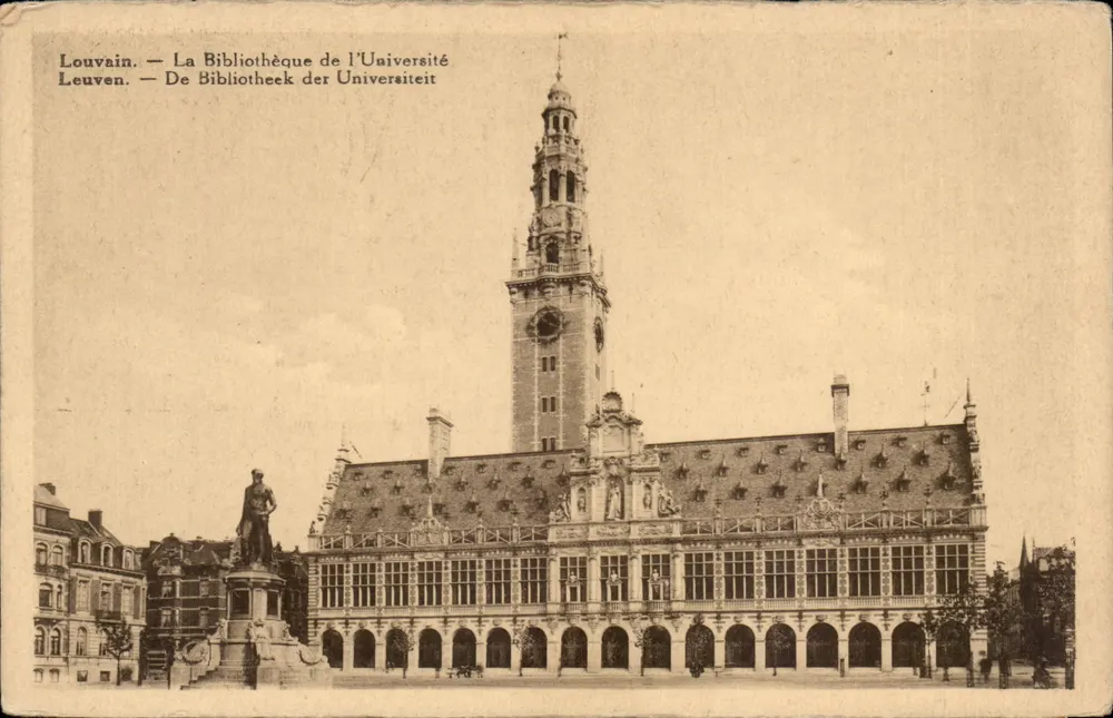 Louvain — Die Universitätsbibliothek — Verleger - Vorderseite