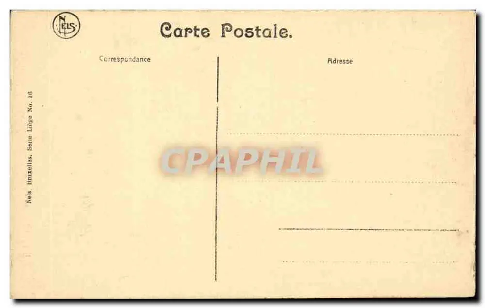 Liège - Le Perron — editor Neils, série Liège No. 30 - Verso