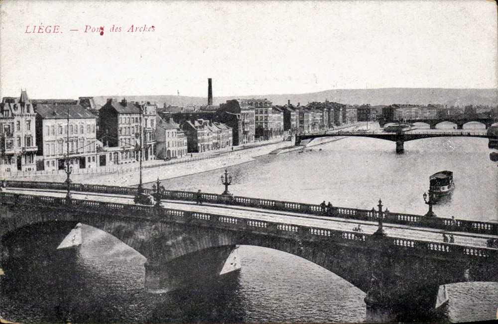 Liège — Brücke der Bögen — Verlag J.F. - Vorderseite