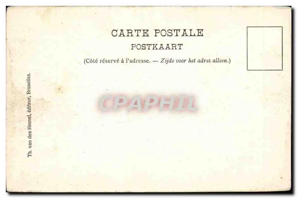 Dinant — Postamt — Th. van den Henvel, Brüssel - Rückseite