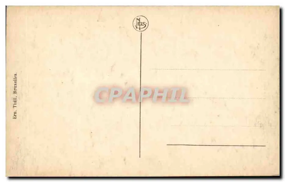 Bouillon — Innenansicht des Schlosses — Verlag N. Thill, Brüssel - Rückseite