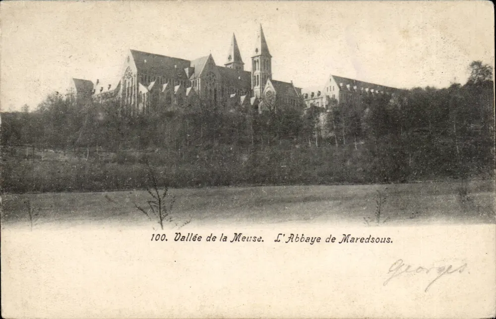Tal der Meuse — Das Kloster Maredsous — Georges, Nr. 100 - Vorderseite