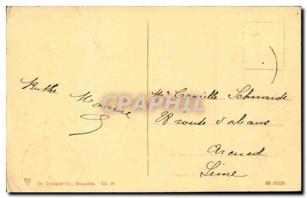 Gand — Quai des Tonneliers — Dr. Trenkier Co. Ga. 30 - Rückseite
