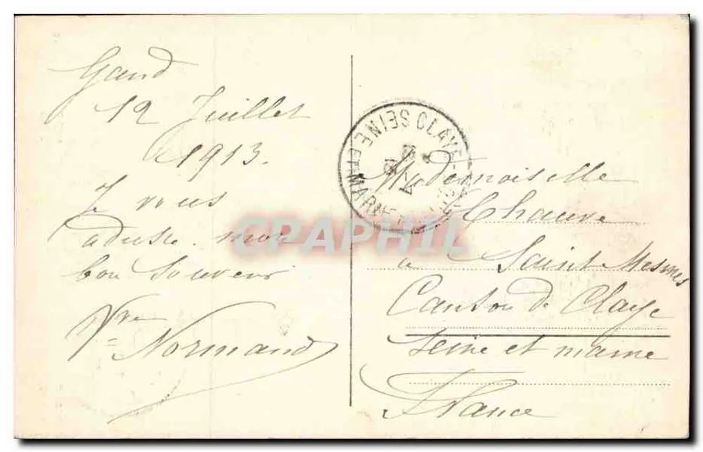 Gent Grand — Torre da Belfort — editor Berchem Anvers, n°24 - Verso