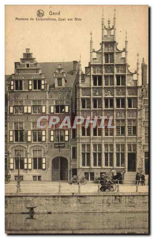 Gand — Häuser der Corporations, Quai aux Blés — NLS, Serie 3, Nr. 71 - Vorderseite