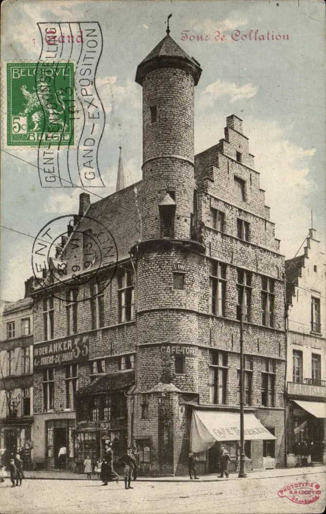 Torre de Collation — Gand — Fototipia Marco Marcelin, Bruxelas - Frente