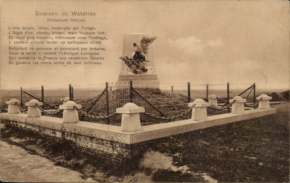 Französischer Denkmal in Waterloo — Erinnerung an Waterloo — Wio 9 - Vorderseite