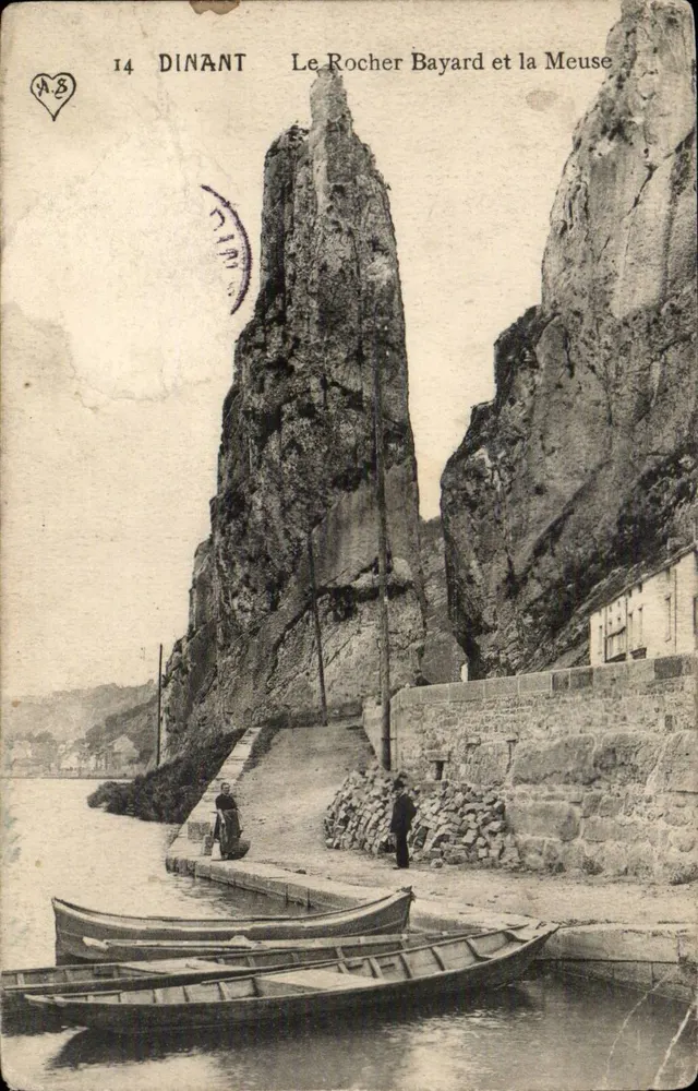 Dinant — Le Rocher Bayard und die Maas — Ausgabe A. Scheers & Forest-iruxelles, Nr. 14 - Vorderseite