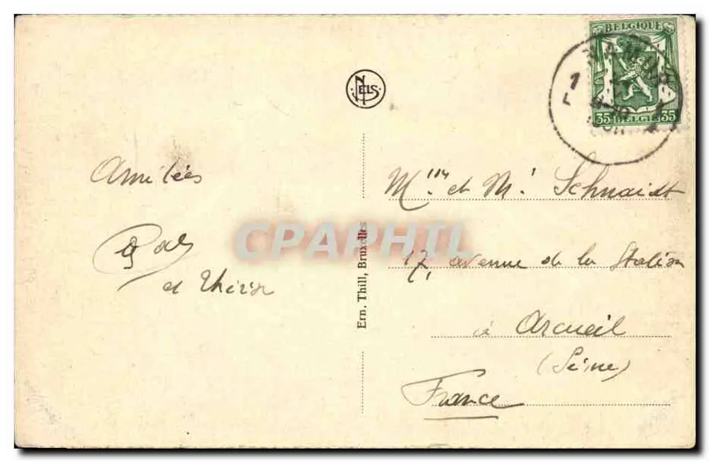 Namur - Citadel — Schloss Namur — Verlag NBS - Rückseite