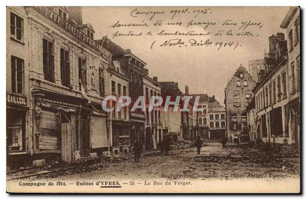 Ruinen von Ypres — Die Straße des Obstgartens — Foto Amgry, Ypres — n°55 - Vorderseite