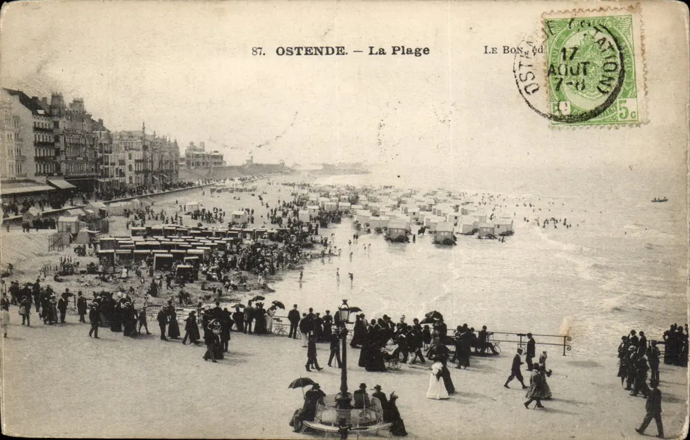 Ostende — A Praia — Le Bon, éd. n°87 - Frente