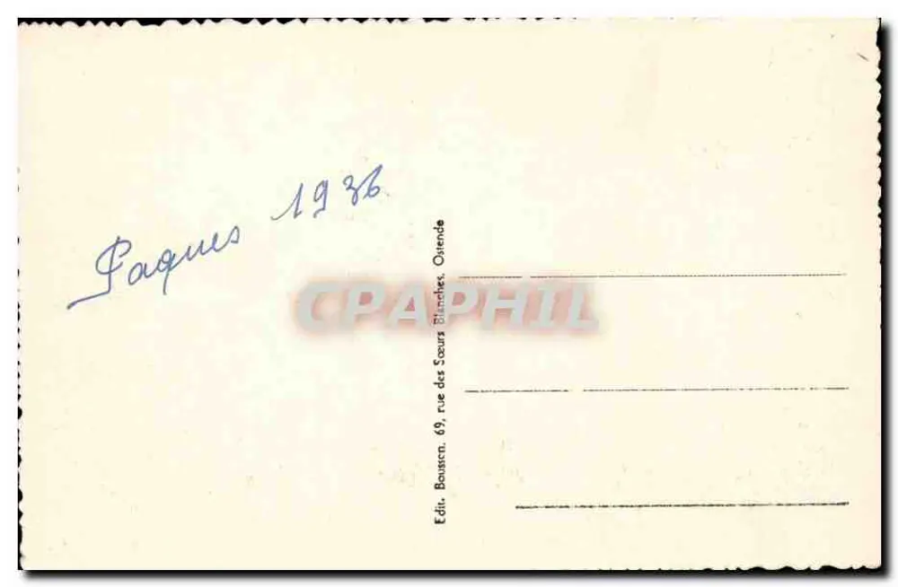 Ostende — A Digue — 84 - Verso