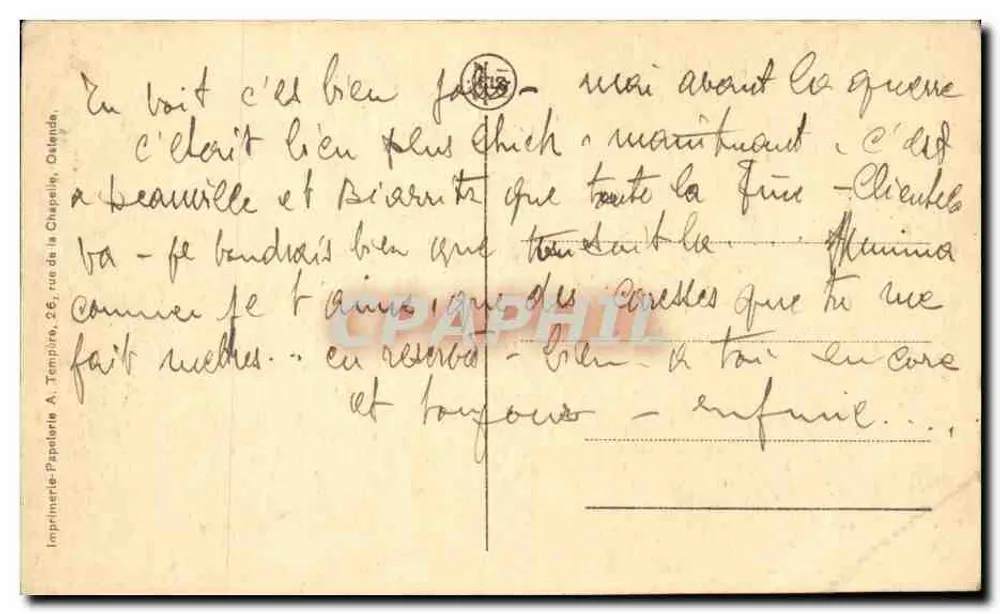 Ostende — La Digue (vue du Kursaal) — éditeur IHS - Rückseite