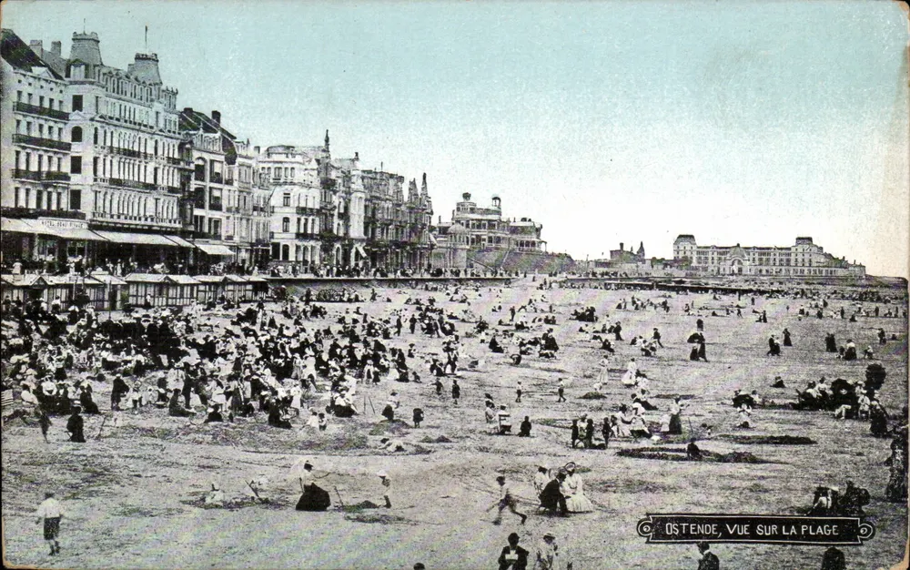 Ostend, Ansicht der Strand — Verlag unbekannt, Seriennummer nicht sichtbar - Vorderseite
