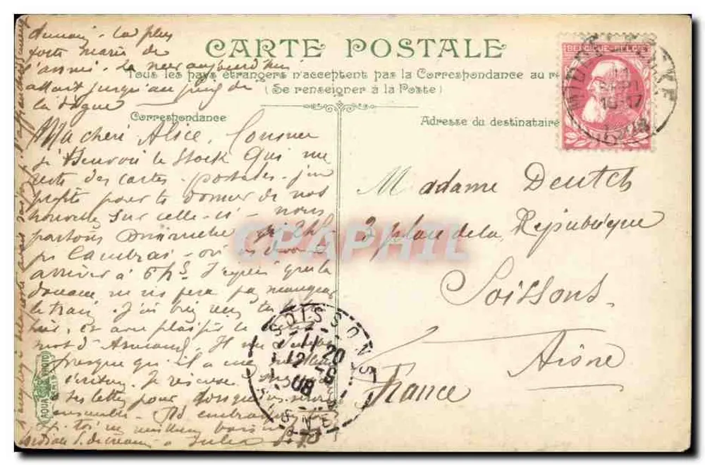 Exposición universal de 1889 — Palacio de la Industria — editor La Romaine - Reverso