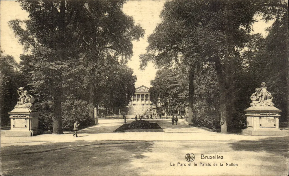 Brüssel - Der Park und das Palast der Nation — Ern. Thill, Brüssel, Serie 1, Nr. 1 - Vorderseite