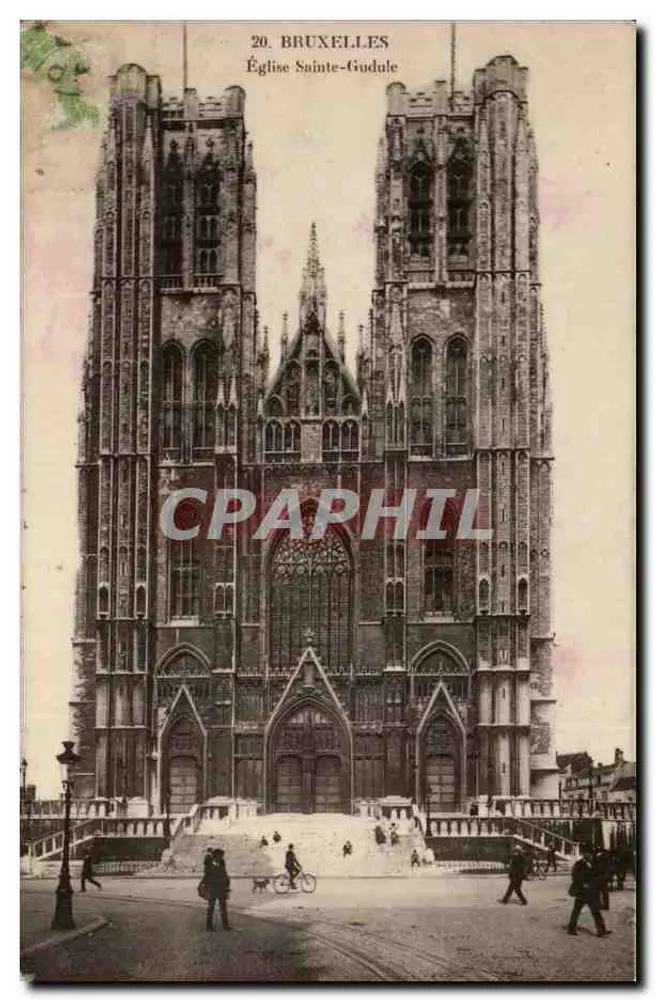 Brüssel — Kirche Saint-Gudule — Grand Bazaar, Brüssel, Verlag - Vorderseite