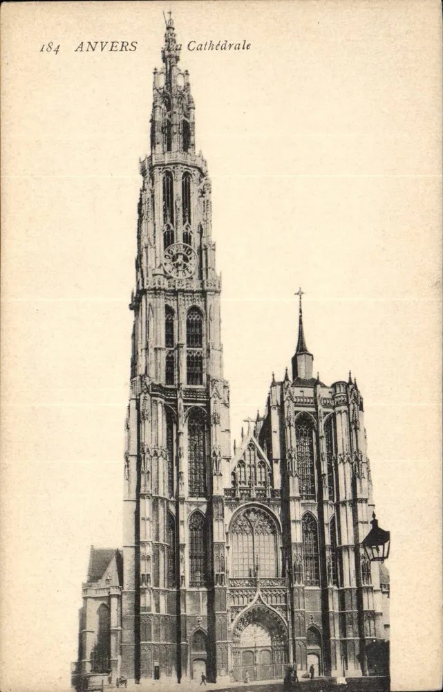 Antwerpen — Die Kathedrale — Verleger nicht sichtbar, Seriennummer 184 - Vorderseite