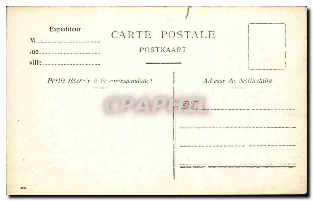 Antwerpen - Le Steen — befestigte Pforte mit Kutsche — anonymer Verleger, Nr. 146 - Rückseite