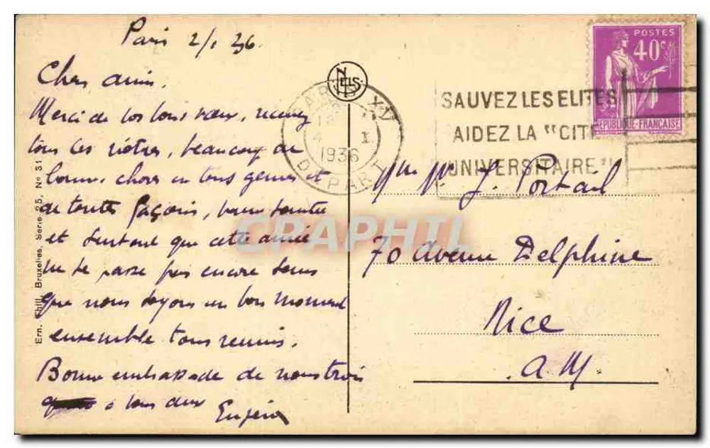 Antwerpen — Der Hafen — Verlag NTS, Serie 55 - Rückseite