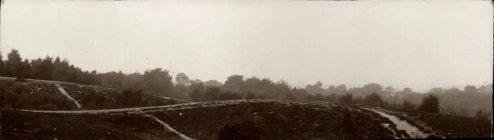 Landschaft von bewaldeten Hügeln — Fotografie — C.H. Prick & Landschaftsfotograf - Vorderseite