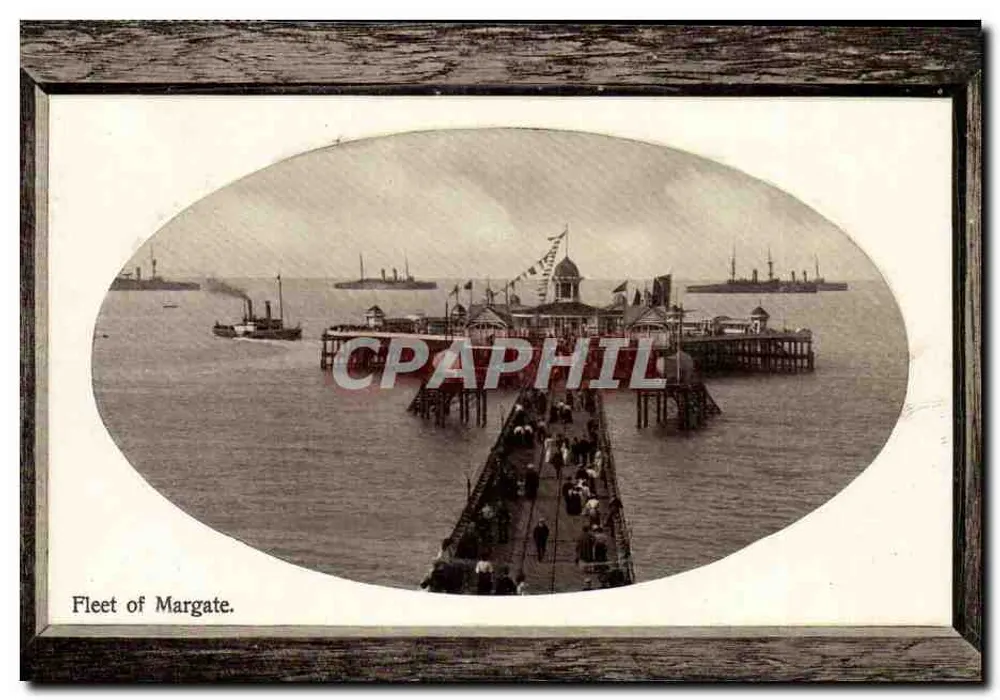 Fleet of Margate — Ansicht des Pontons mit Booten — Verlag Unikum, Serie 2 - Vorderseite