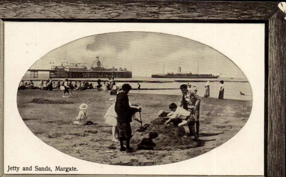 Jettysand, Margate — Ansicht der Jettysand — Unikum-Serie Nr. 12 - Vorderseite