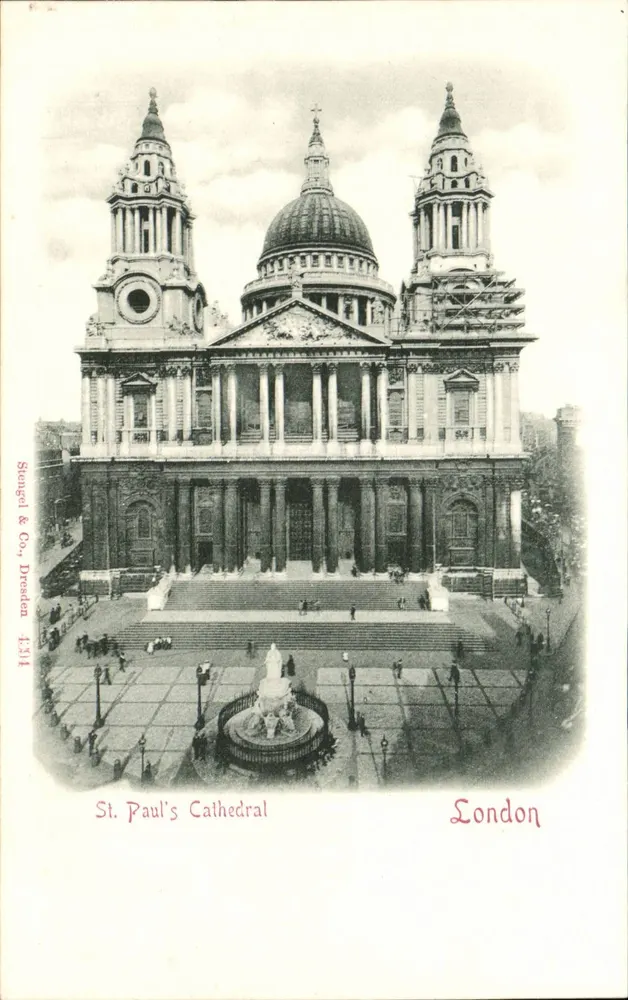 St. Paul's Cathedral — London — Stengel & Co., Dresden, Nr. 4314 - Vorderseite