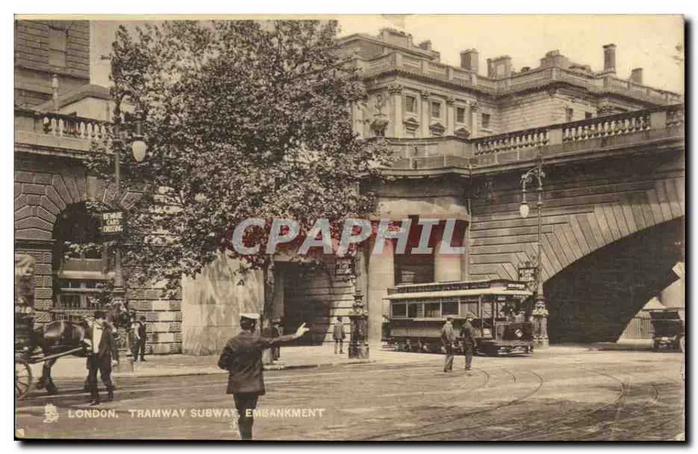 London, Tramway Subway, Embankment — Tuck's Post Card - Vorderseite