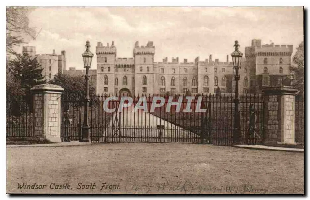 Windsor Castle, South Front — F. Frith & Co. Ltd. Belgisches Nummer 35976 - Vorderseite