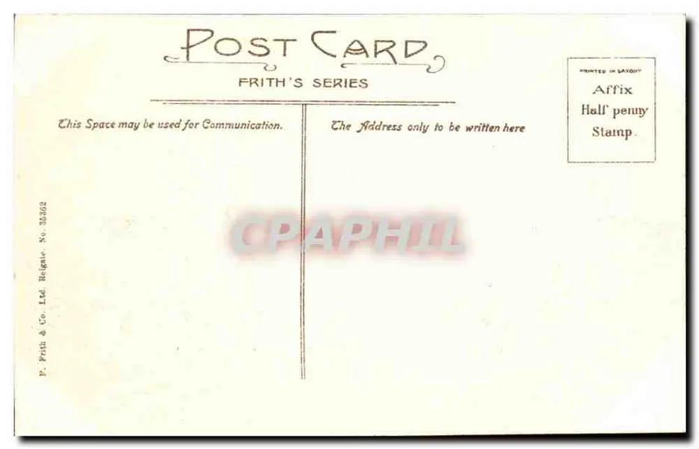 Windsor Castle — East Terrace — Frith's Series, Nr. 35832 - Rückseite